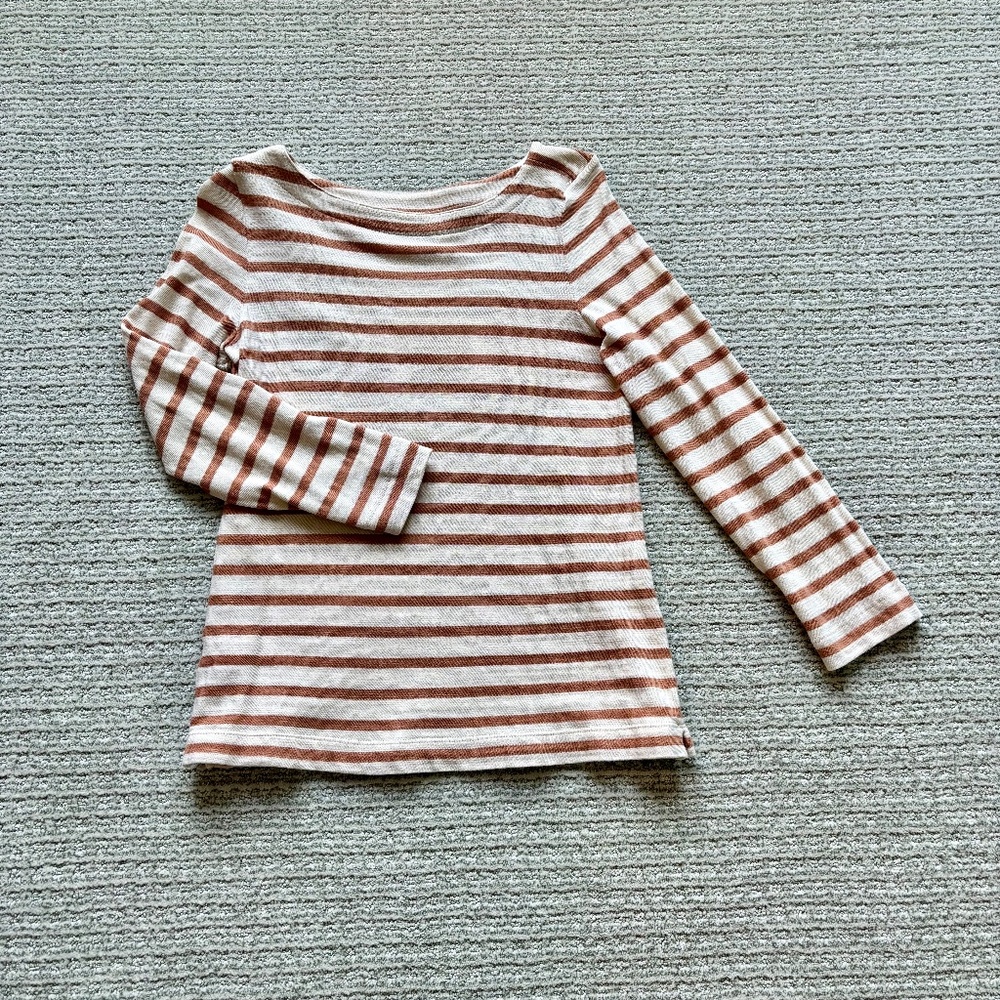 LOFT Striped Knit Cotton Shirt XS